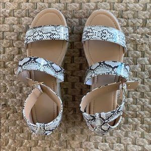 Snakeskin sandals